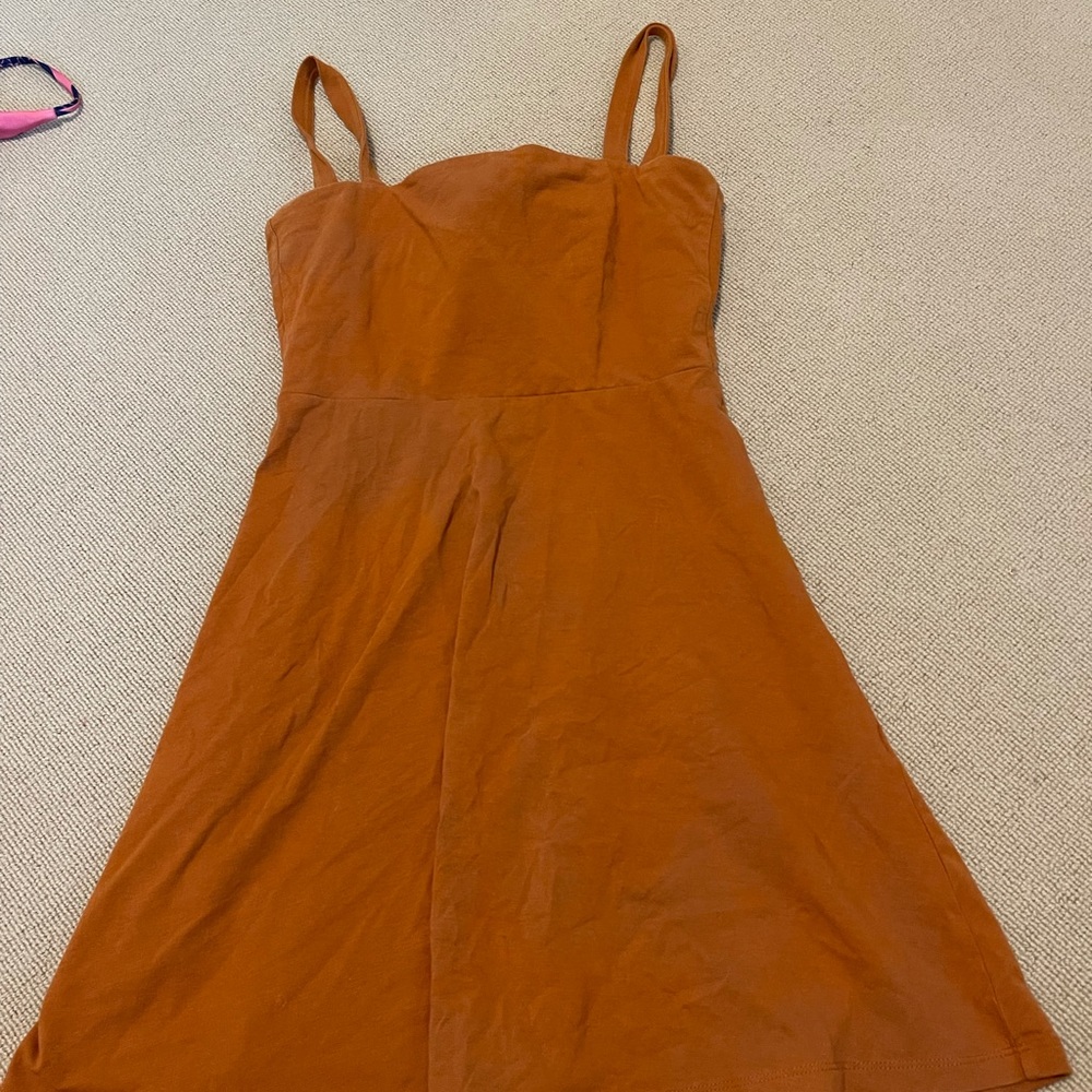 Forever 21 size small tie back orange dress